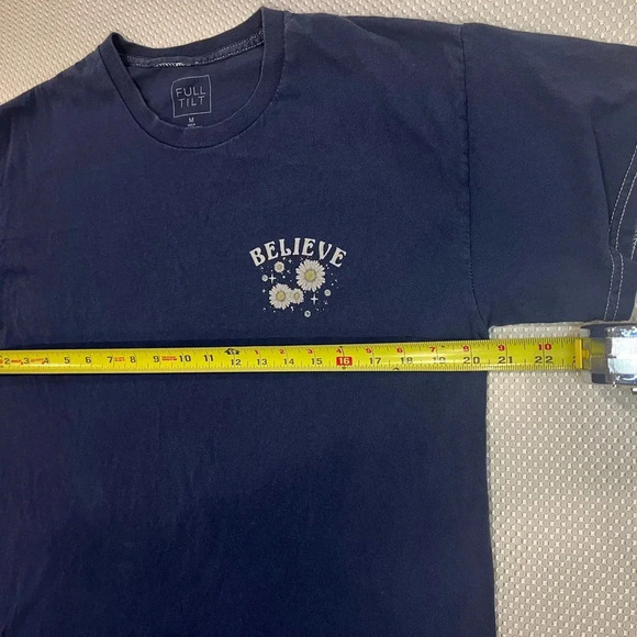 ✨FULL TILT Daisy Positivity Womens Oversized Tee Medium - Picture 5 of 7